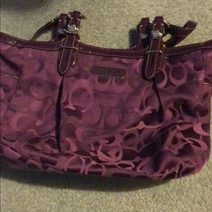 Purple Coach Bag
